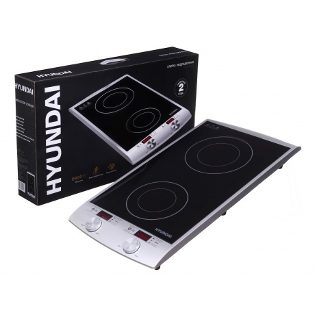 Плитка индкционная Hyundai HYC-0103 серебристый/черный - фото 7