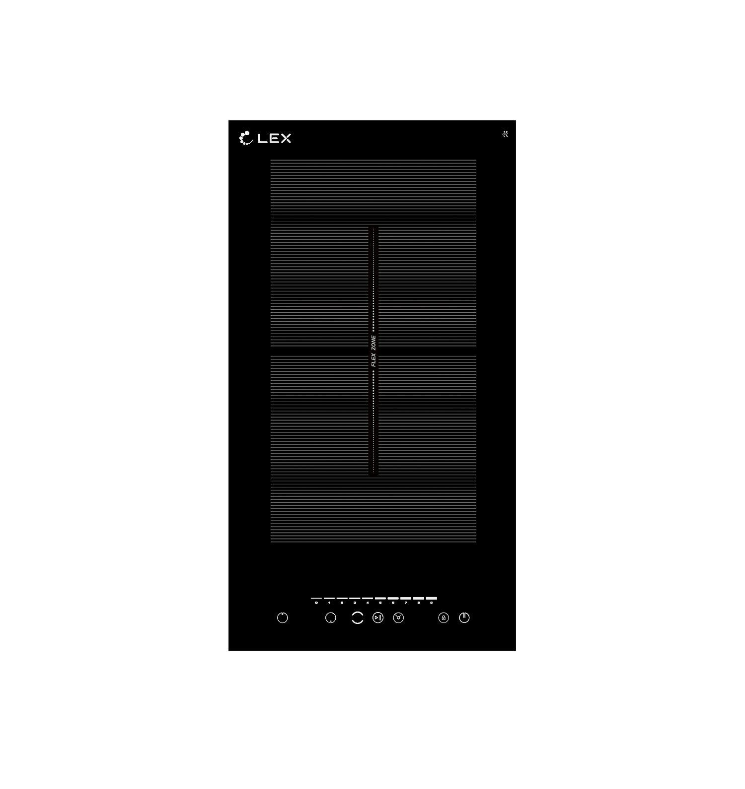 Индукционная варочная поверхность Lex EVI 320 F BL, цвет черный