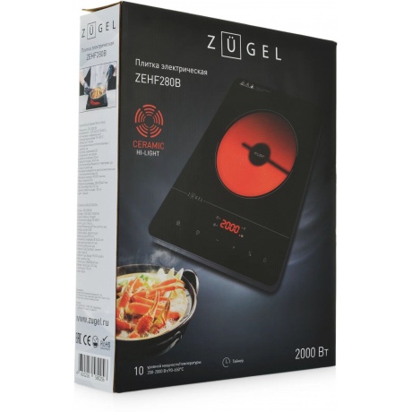 Плитка электрическая Zugel ZEHF280B - фото 14