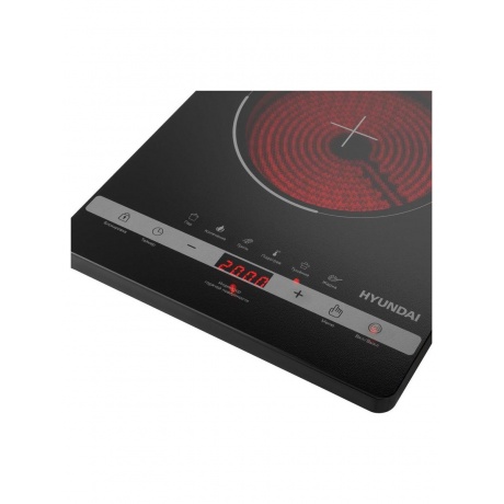Плита Инфракрасная Hyundai HYC-0120 черный стеклокерамика (настольная) - фото 7