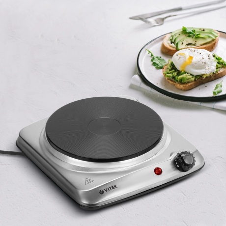 Плита Электрическая Vitek VT-3705 стальной (настольная) - фото 6