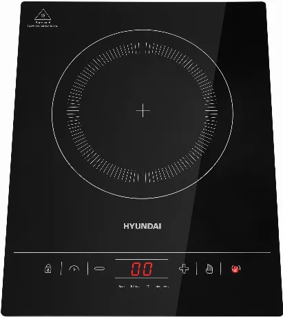 Плитка индкционная Hyundai HYC-0111 черный/серебристый