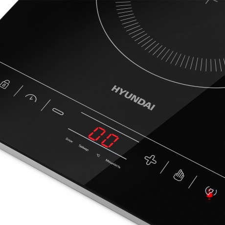 Плитка индкционная Hyundai HYC-0111 черный/серебристый - фото 5