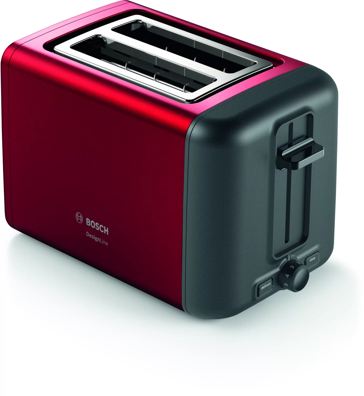 Тостер Bosch TAT3P424 970Вт красный/черный тостер bosch tat3p424 красный