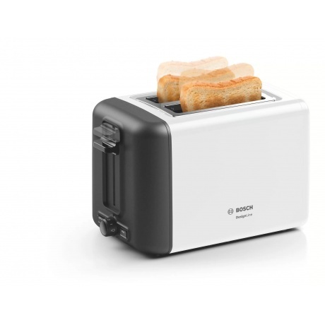 Тостер Bosch TAT3P421 белый/черный - фото 2