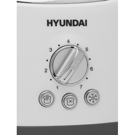 Тостер Hyundai HYT-8003 белый/серый - фото 6