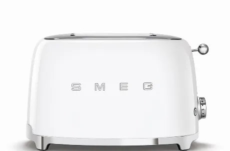 Тостер SMEG TSF01WHEU Стиль 50-х г, 2 ломтика, корпус из нержаве...