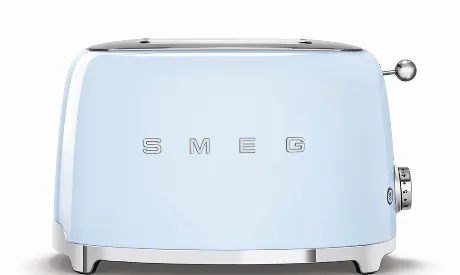 Тостер SMEG TSF01PBEU Стиль 50-х г, 2 ломтика, корпус из нержаве...