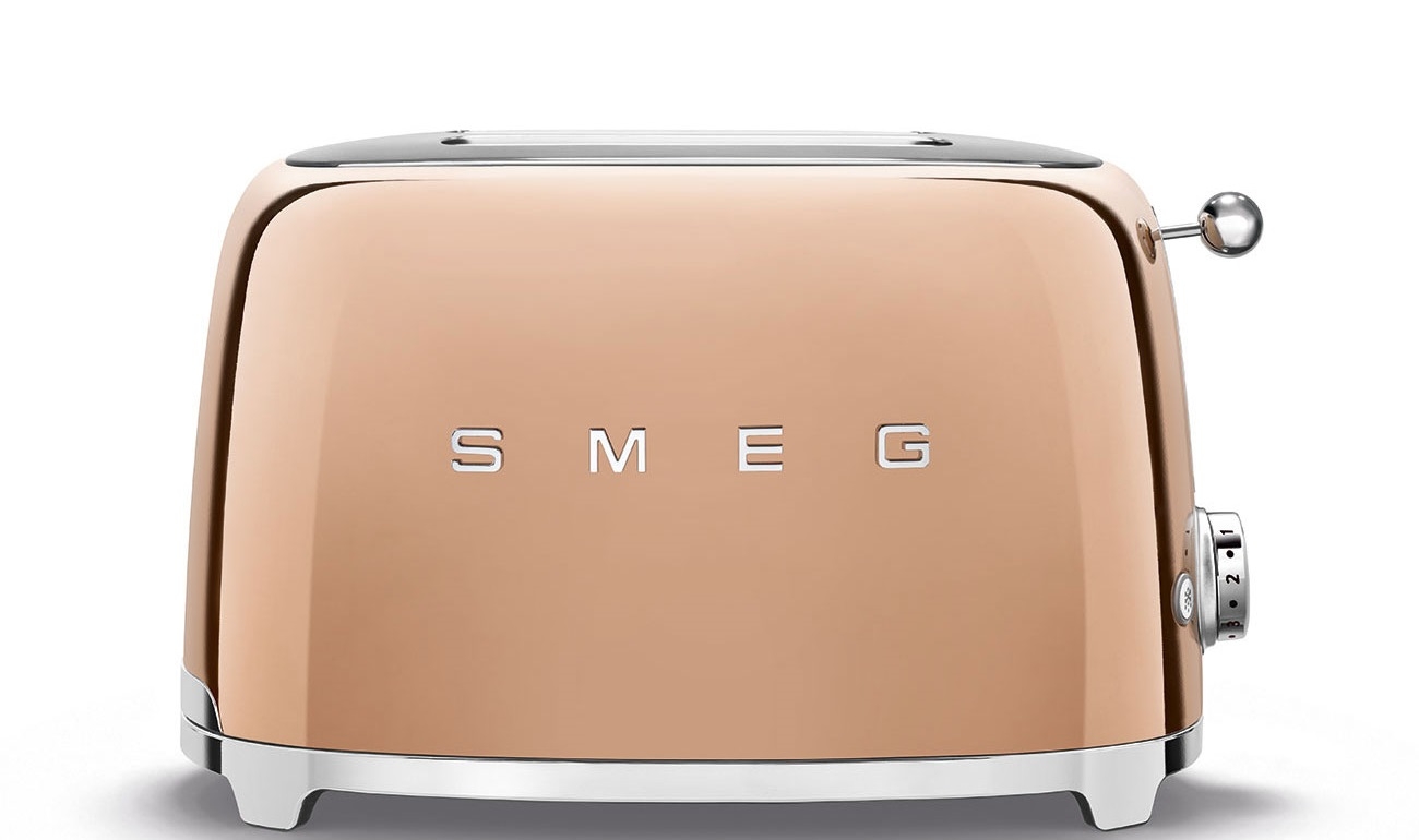 Тостер Smeg TSF01RGEU кухонные подставки 4 ломтика обратный отсчет металлический тостер тостов