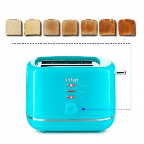 Тостер Kitfort КТ-2050-3 бирюзовый - фото 3