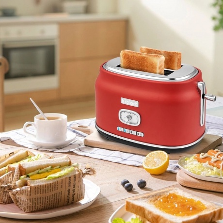 Тостер Kitfort КТ-2075-3 красный - фото 6