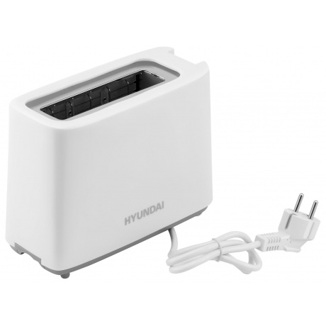 Тостер Hyundai HYT-8006 500Вт белый/серый - фото 4