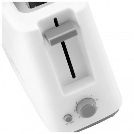 Тостер Hyundai HYT-8006 500Вт белый/серый - фото 5