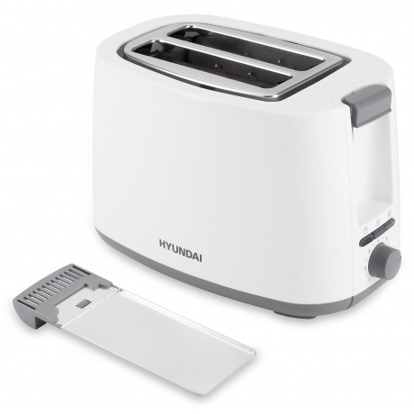 Тостер Hyundai HYT-2301 800Вт белый/серый - фото 2