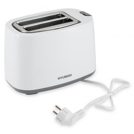 Тостер Hyundai HYT-2301 800Вт белый/серый - фото 7