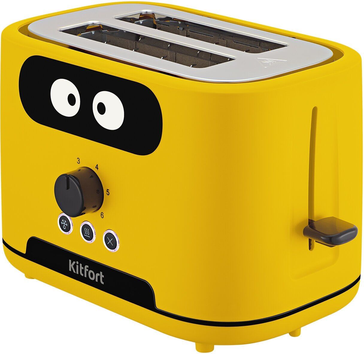 Тостер Kitfort КТ-4093-1 желтый тостер kitfort kt 4093 1 желтый