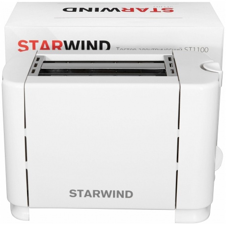 Тостер Starwind ST1100 700Вт белый/белый - фото 3
