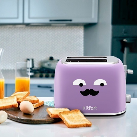 Тостер Kitfort КТ-6218-3 лавандовый - фото 2