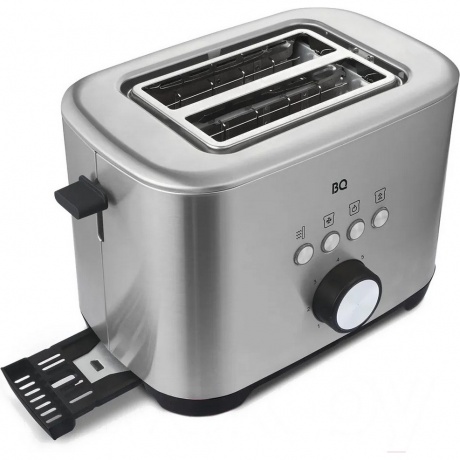 Тостер BQ T1010 Стальной-Черный - фото 3