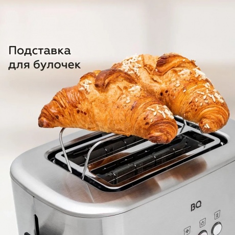 Тостер BQ T1010 Стальной-Черный - фото 8