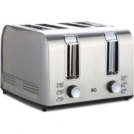 Тостер BQ T2001 Стальной-Черный - фото 1
