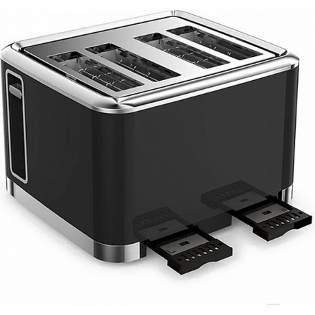 Тостер BQ T4000 Черный-Стальной - фото 4