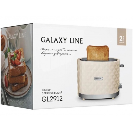 Тостер Galaxy Line GL 2912 бежевый - фото 4