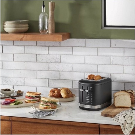 Тостер KitchenAid 5KMT2109EBM матовый черный - фото 8