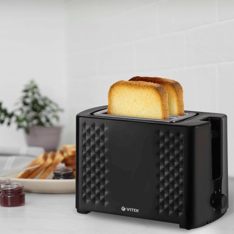 Тостер Vitek VT-1586 750Вт черный - фото 6