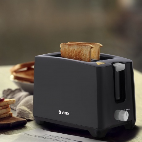 Тостер Vitek Midnight VT-1574 750Вт черный - фото 6