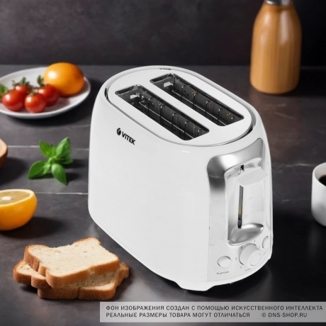 Тостер Vitek VT-1582 750Вт белый - фото 14