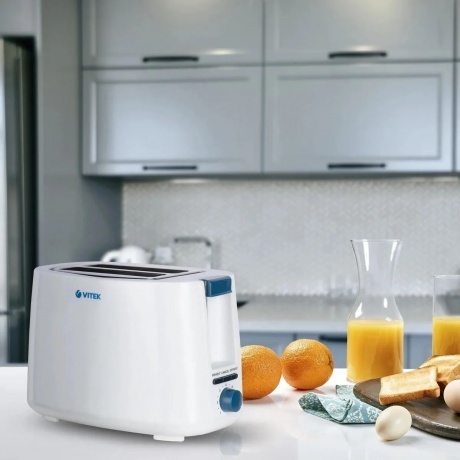 Тостер Vitek VT-1577 700Вт белый - фото 7