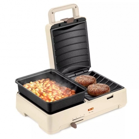 Бутербродница Kitfort КТ-6061-2 бежевый - фото 5