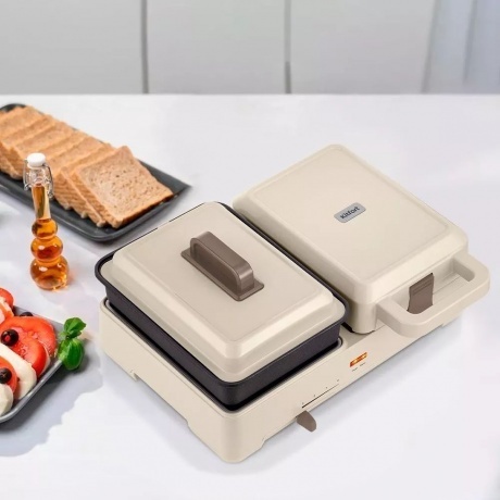 Бутербродница Kitfort КТ-6061-2 бежевый - фото 7