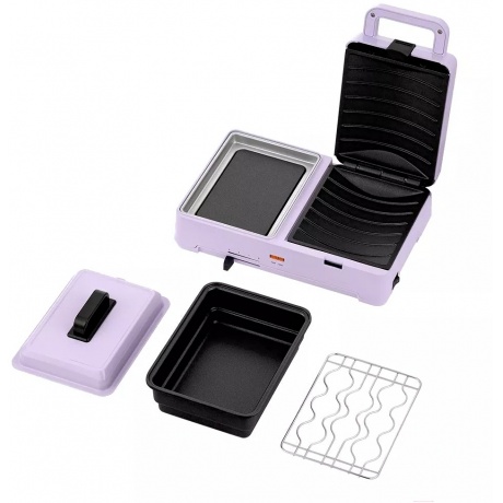 Бутербродница Kitfort КТ-6061-3 лавандовый - фото 2