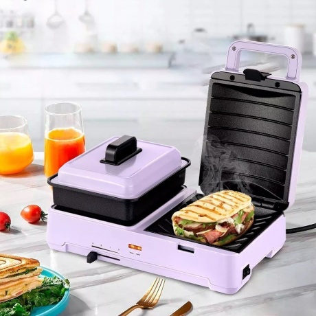 Бутербродница Kitfort КТ-6061-3 лавандовый - фото 3