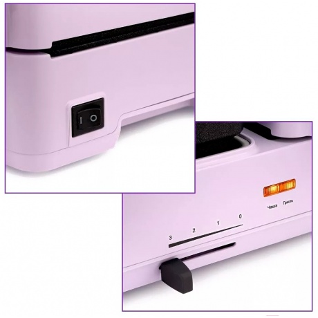 Бутербродница Kitfort КТ-6061-3 лавандовый - фото 4