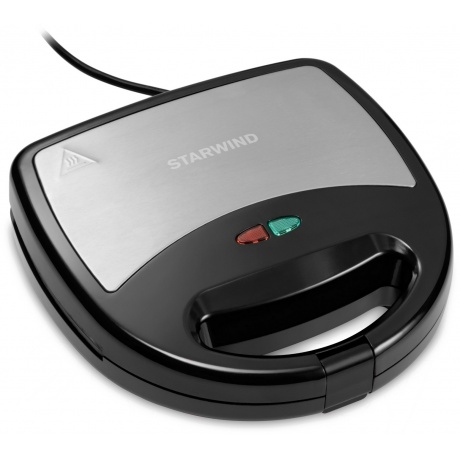Сэндвичница Starwind SSW2346 750Вт черный/серебристый - фото 2