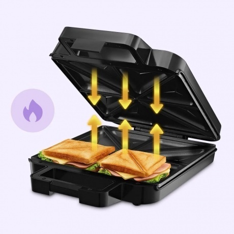 Бутербродница Kitfort КТ-4609 - фото 3