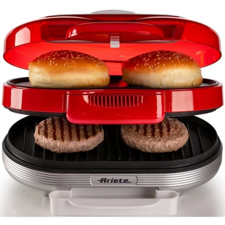 Гамбургерница Ariete 205 (00C020500AR0) White/Red - фото 2