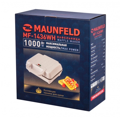 Вафельница Maunfeld MF-1436WH - фото 8