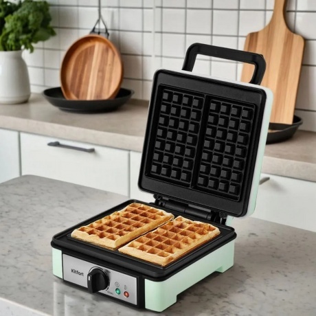 Вафельница для бельгийских вафель Kitfort КТ-1693 - фото 11