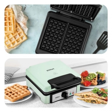 Вафельница для бельгийских вафель Kitfort КТ-1693 - фото 13