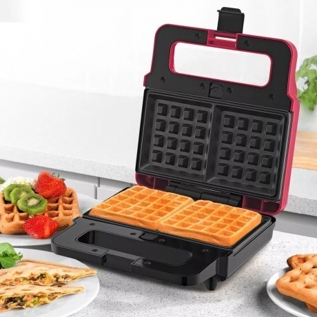 Вафельница Kitfort КТ-3610-1 малиновый - фото 7