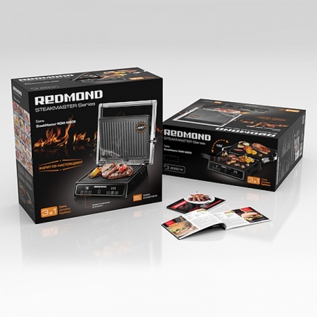 Гриль Redmond SteakMaster RGM-M809 черный/серебристый - фото 9