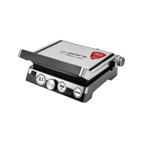 Электрогриль Polaris PGP 1902 серебристый