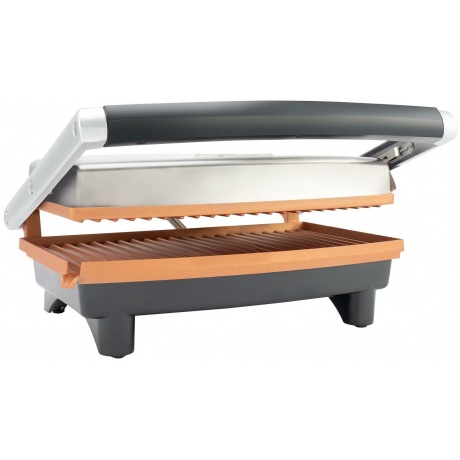 Электрогриль Hyundai HYG-1072 1600Вт серебристый/черный - фото 3