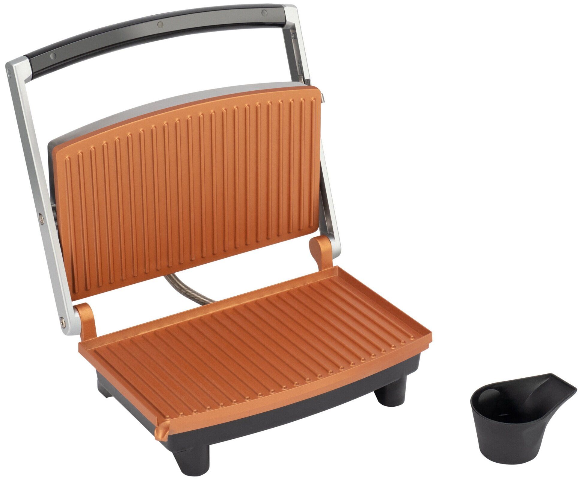 Электрогриль Hyundai HYG-1072 1600Вт серебристый/черный - фото 9