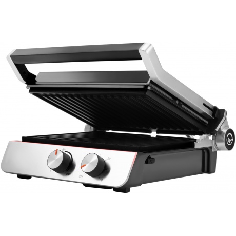 Электрогриль Hyundai HYG-4046 2200Вт черный/серебристый - фото 2
