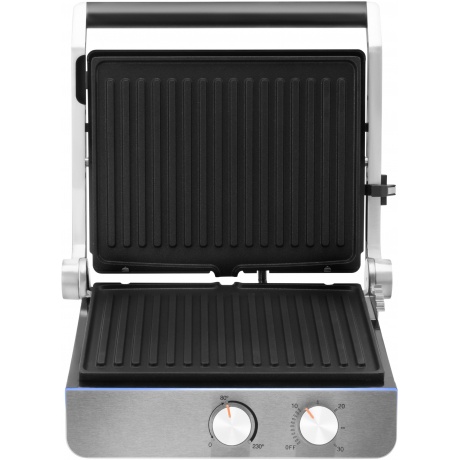 Электрогриль Hyundai HYG-4046 2200Вт черный/серебристый - фото 3